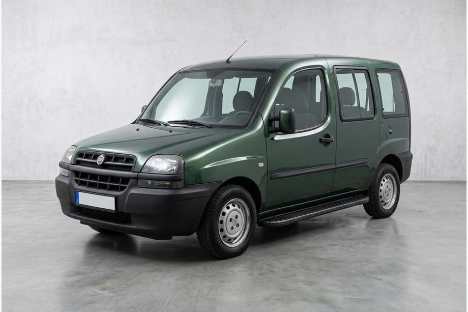 Fiat Doblo I 2001-2005 Estribos Laterales Bosphorus Black (2 uds., Aluminio) Image