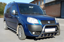 Fiat Doblo I 2001-2005 Defensa Delantera WT003 (Acero Inoxidable) 60 mm, sin inscripción foto 1