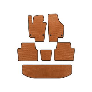 Alfombrillas EVA (3 Filas, Naranja) Seat Alhambra 2010-