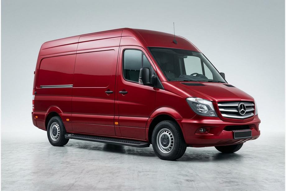Mercedes Sprinter W906 2006–2018 Estribos Laterales Allmond Black (2 uds., Aluminio) Image