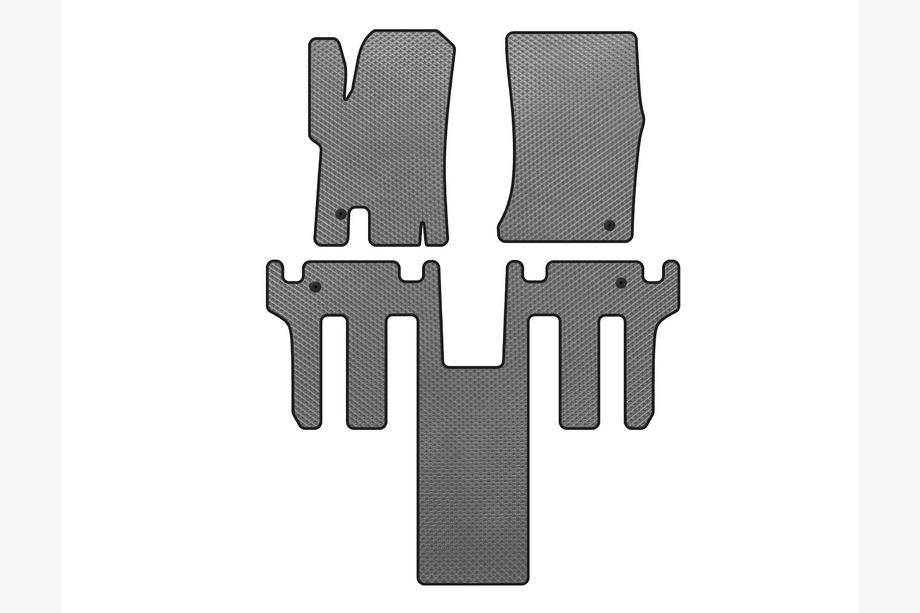 Ssang Yong Rodius Alfombrillas de coche EVA 2004-2008 (2 filas, gris) Image