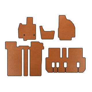 Alfombrillas EVA (3 Filas, 6 Plazas, Naranja)