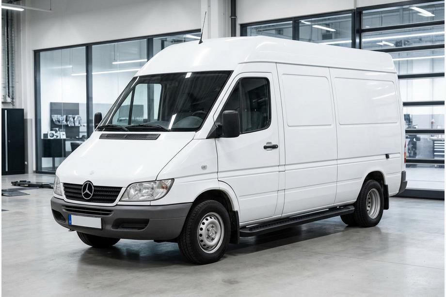 Mercedes Sprinter W901/902/903/904/905 1995–2006 Estribos Laterales Allmond Black (2 uds., Aluminio) Image