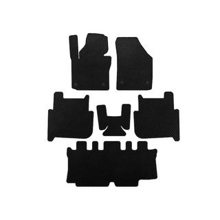 Alfombrillas EVA (3 Filas, 2006-2010, 7 Plazas, Negro) Volkswagen Touran 2003-2010