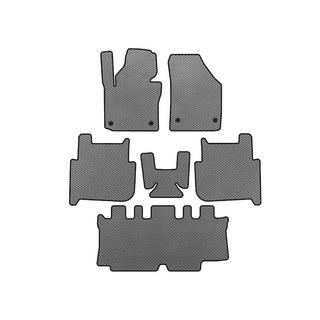 Alfombrillas EVA (3 Filas, 2006-2010, 7 Plazas, Gris) Volkswagen Touran 2003-2010