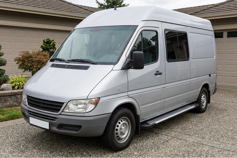 Mercedes Sprinter W901/902/903/904/905 1995–2006 Estribos Laterales Line (2 uds., Aluminio) Image