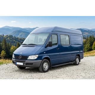 Estribos Laterales Bosphorus Black (2 uds., Aluminio) Mercedes Sprinter W901/902/903/904/905 1995–2006 foto 1