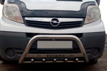 Opel Vivaro 2001–2015 Defensa Delantera WT003-4 (Acero Inoxidable) Sin Inscripción foto 7