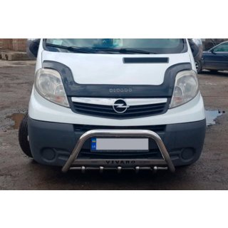 Defensa Delantera WT003-4 (Acero Inoxidable) Opel Vivaro 2001–2015 foto 2