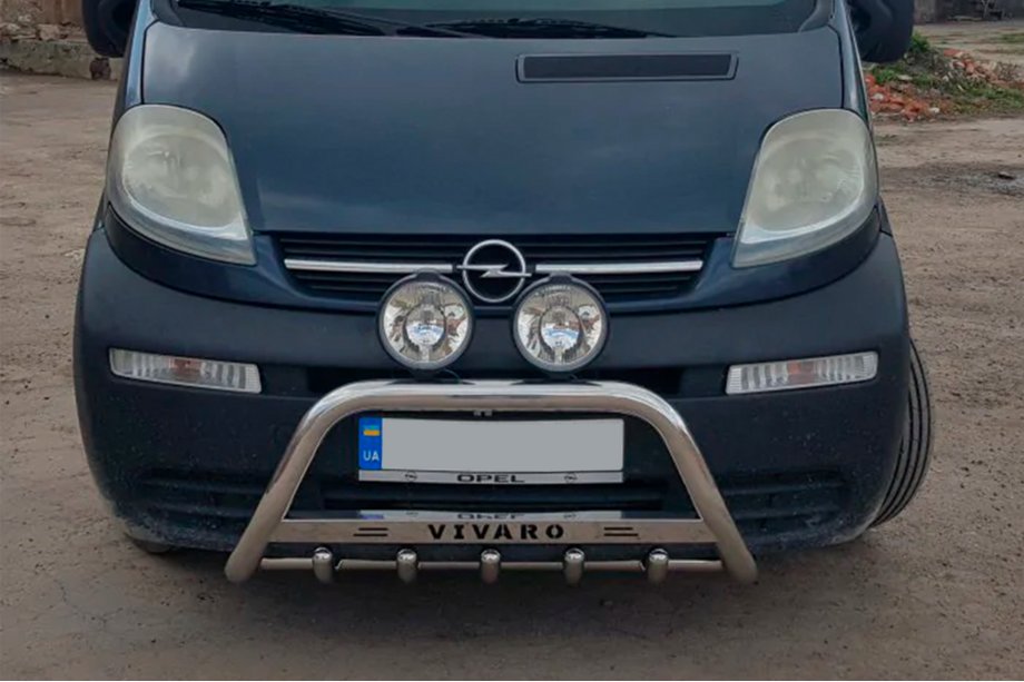Opel Vivaro 2001–2015 Defensa Delantera WT003-4 (Acero Inoxidable) Foto 9