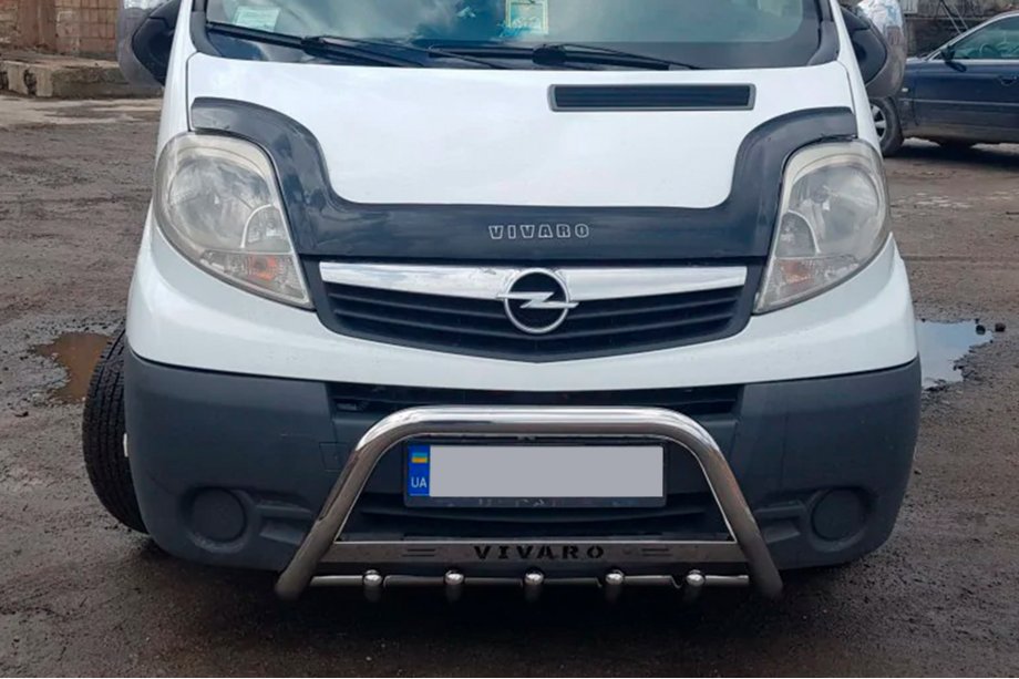 Opel Vivaro 2001–2015 Defensa Delantera WT003-4 (Acero Inoxidable) Foto 2