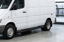 Volkswagen LT 1995-2006 Estribos Laterales Allmond Black (2 uds., Aluminio) foto 1