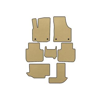 Alfombrillas EVA (3 Filas, 7 Plazas, Beige)