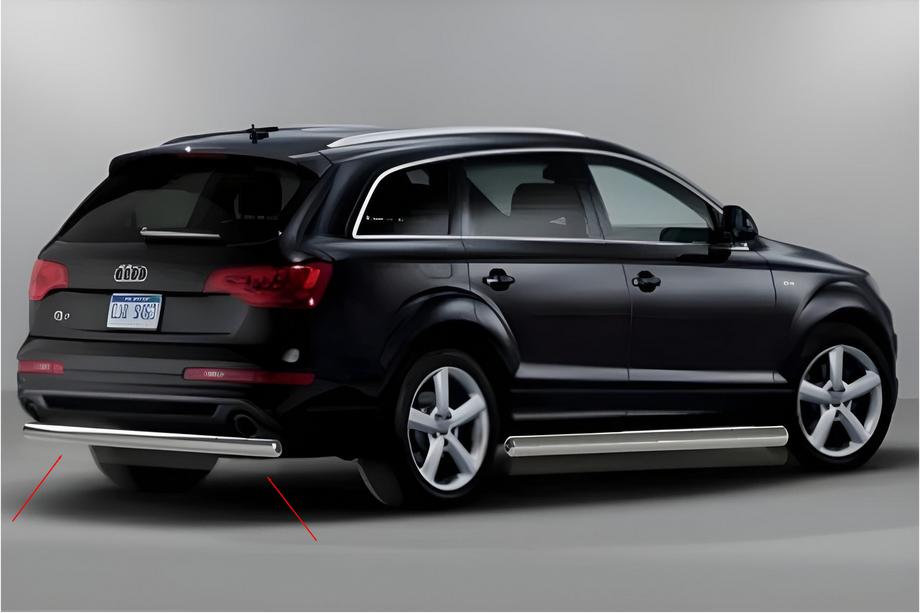 Audi Q7 2005-2015 Protector Trasero AK002 (Acero Inoxidable) Image