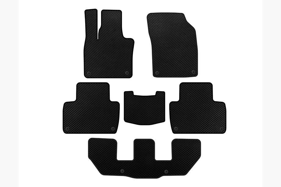 Volvo XC90 2015- Alfombrillas EVA (3 Filas, Negro) Image