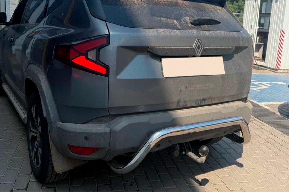 Renault Duster 2024- Protector Trasero AK007 (Acero Inoxidable) Image