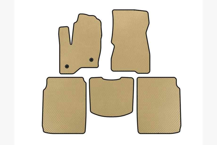 Ford Flex 2009-2019 Alfombrillas EVA (2 Filas, 2013-2019, Beige) Image