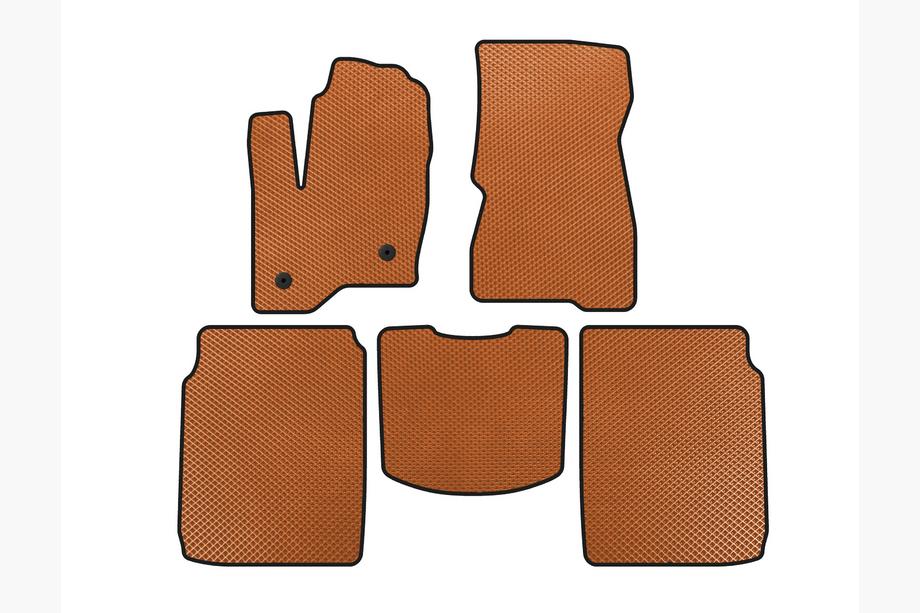 Ford Flex 2009-2019 Alfombrillas EVA (2 Filas, 2013-2019, Naranja) Image