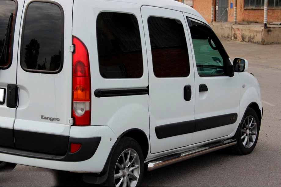 Renault Kangoo 1998-2008 Tubos Laterales (2 uds., Acero Inoxidable) Foto 5