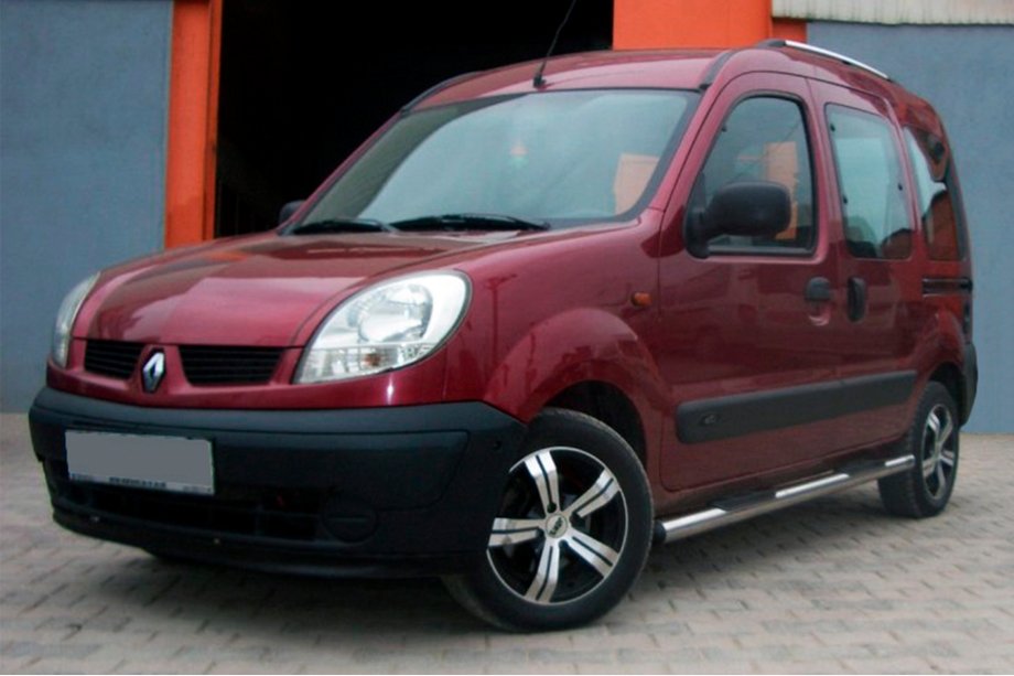 Renault Kangoo 1998-2008 Tubos Laterales (2 uds., Acero Inoxidable) Foto 2