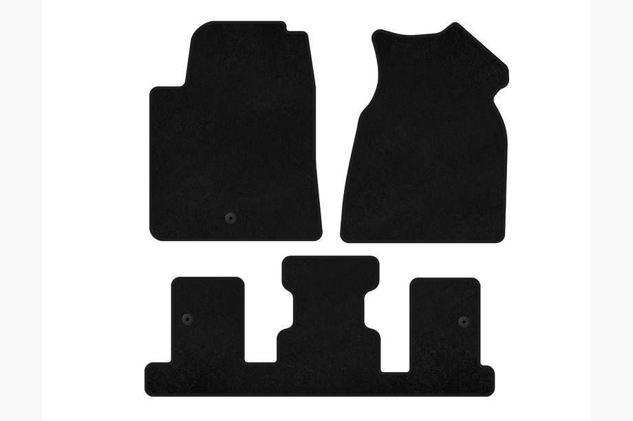 GMC Acadia 2006-2017 Alfombrillas de tela Premium (1+3 filas, 2013-2017, Negro) Image