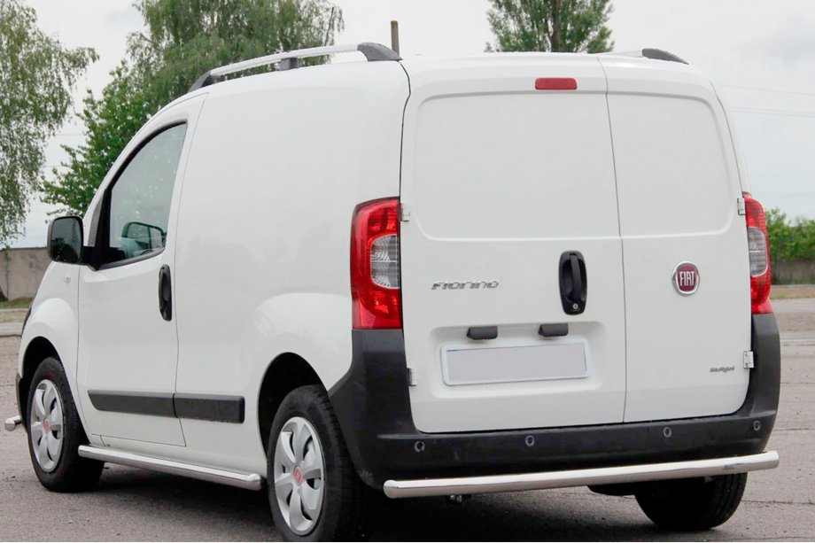 Fiat Fiorino/Qubo 2008-2024 Protector Trasero Acero Inoxidable Image