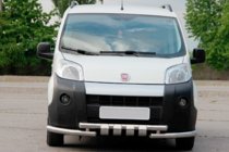 Fiat Fiorino/Qubo 2008-2024 Defensa Delantera Shark Acero Inoxidable foto 1