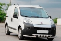 Fiat Fiorino/Qubo 2008-2024 Defensa Delantera Shark Acero Inoxidable foto 2