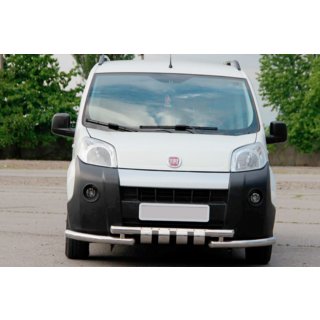 Defensa Delantera Shark Acero Inoxidable Fiat Fiorino/Qubo 2008-2024 foto 1