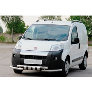 Defensa Delantera Shark Acero Inoxidable Fiat Fiorino/Qubo 2008-2024 foto 3