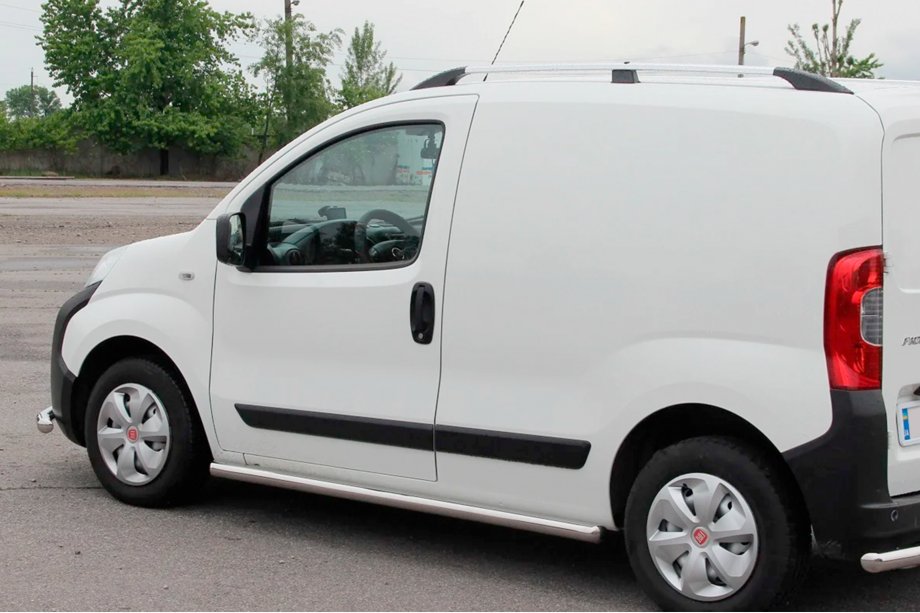 Peugeot Bipper 2008-2017 Barras Laterales Ø60 (2 uds, Acero Inoxidable) Image