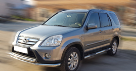 Honda CRV 2001-2006 Defensa Delantera ST014 (Acero Inoxidable) foto 3