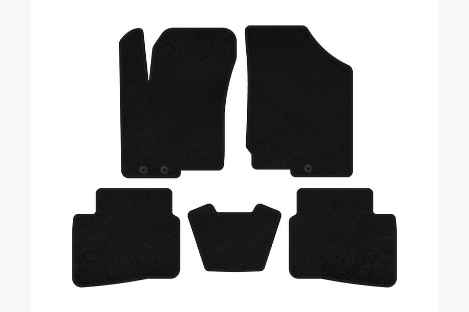 Kia Forte 2008–2024 Alfombrillas de moqueta Classic (2008-2012, Negro) Image