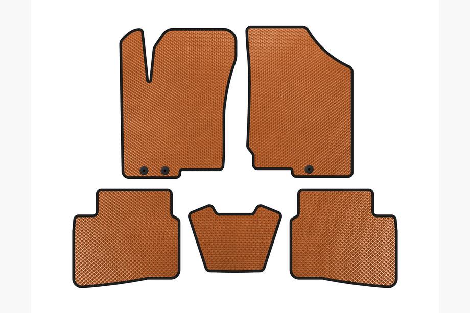 Kia Forte 2008–2024 Alfombrillas EVA (2008-2012, Naranja) Image
