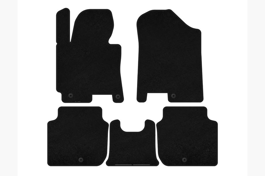Kia Forte 2008–2024 Alfombrillas de moqueta Classic (2012-2016, Negro) Image