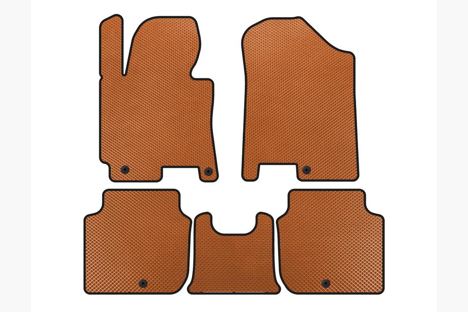 Kia Forte 2008–2024 Alfombrillas EVA (2012-2016, Naranja) Image