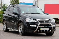 SsangYong Action 2005-2018 Defensa Delantera WT004 Acero Inoxidable foto 3