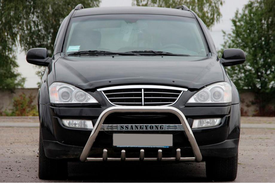 SsangYong Action 2005-2018 Defensa Delantera WT004 Acero Inoxidable Image