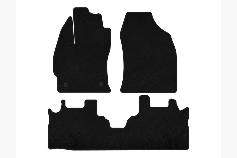 Toyota Prius Alfombrillas de moqueta Classic (2 filas, Negro) Image