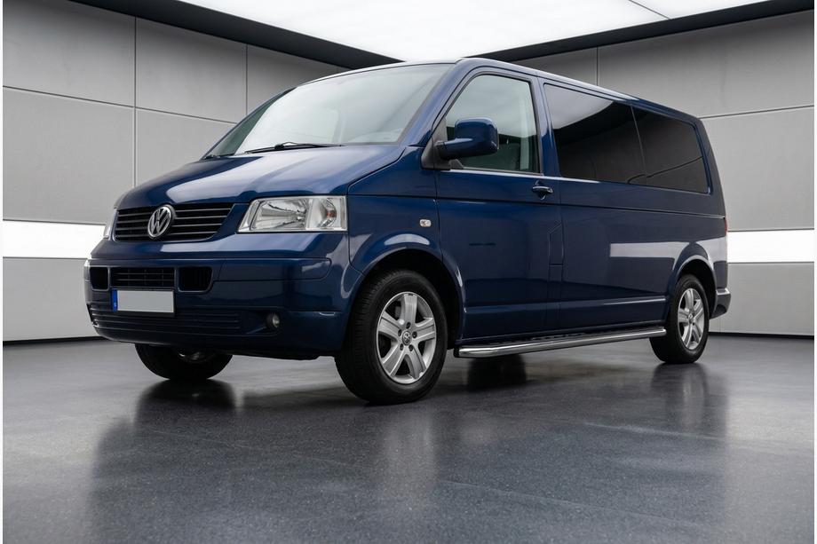 Volkswagen T5 Caravelle 2004-2010 Estribos Laterales Maydos V1 (2 uds., Aluminio y Acero Inoxidable) Solo para batalla corta Image
