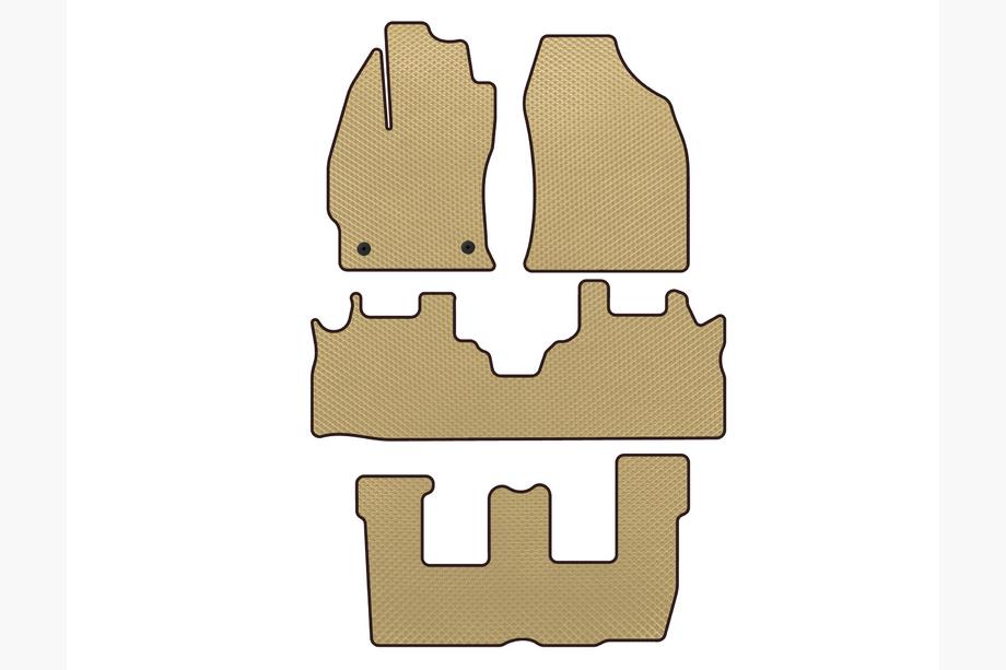 Toyota Prius Alfombrillas EVA (3 Filas, Beige) Image