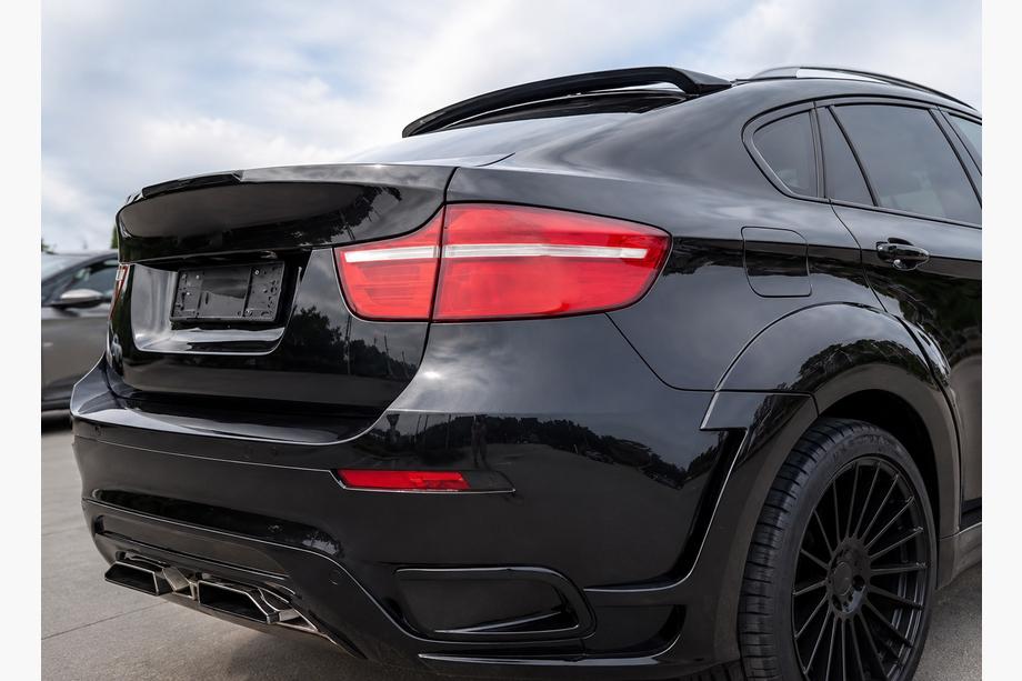 BMW X6 E71 2008–2014 Alerón de techo (Negro Brillante) Image