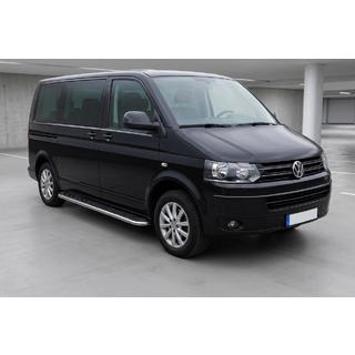Estribos Laterales Maydos V1 (2 uds., Aluminio y Acero Inoxidable) Volkswagen T5 2010-2015 foto 1