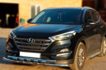 Hyundai Tucson TL 2016-2021 Defensa Delantera Shark Acero Inoxidable foto 1