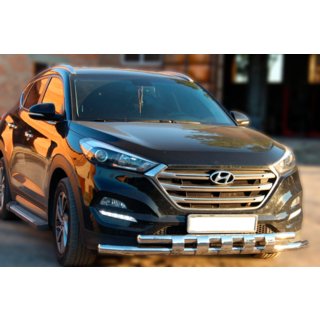 Defensa Delantera Shark Acero Inoxidable foto 2