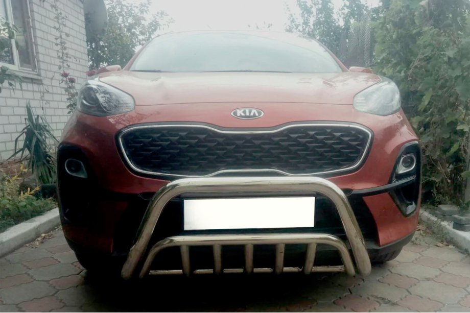 Kia Sportage 2015-2021 Defensa Delantera WT002 (Acero Inoxidable) Image