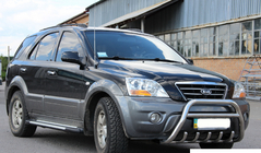 Kia Sorento I BL 2002-2009 Defensa Delantera WT003-2 (Acero Inoxidable) foto 3