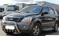 Kia Sorento I BL 2002-2009 Defensa Delantera WT003-2 (Acero Inoxidable) foto 4
