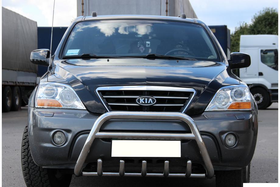Kia Sorento I BL 2002-2009 Defensa Delantera WT003-2 (Acero Inoxidable) Image