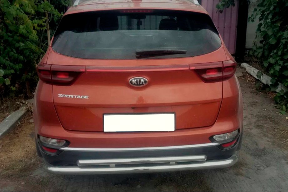 Kia Sportage 2015-2021 Protector Trasero AK002-2 (Acero Inoxidable) Image